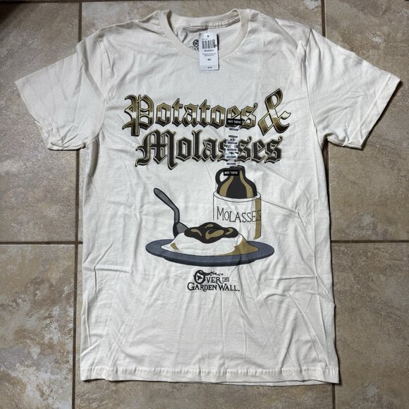 Over The Garden Wall Potatoes & Molasses T-Shirt MEDIUM New With Tags - Picture 1 of 6